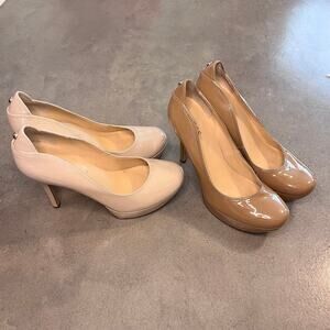Guess Platform heels Beige Taupe womens Y2K shoes size 8.5 bundle